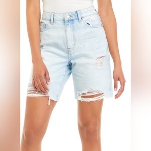 🌺 True Craft Bermuda Mid Rise Rise Denim Shorts